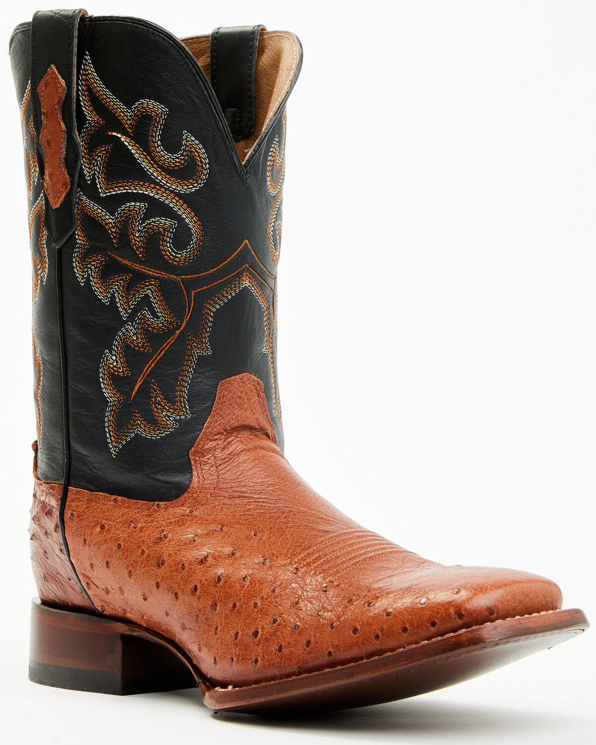 Cody James Men's Exotic Ostrich Western Boots - Broad Square Toe