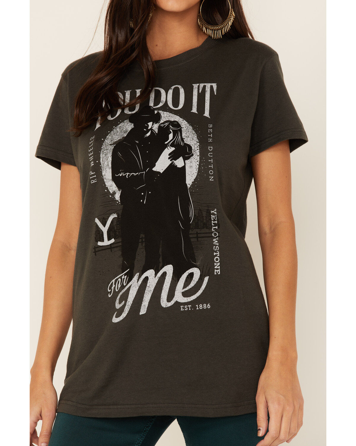 Paramount Network's Yellowstone Women's Charcoal You Do It For Me Graphic Tee