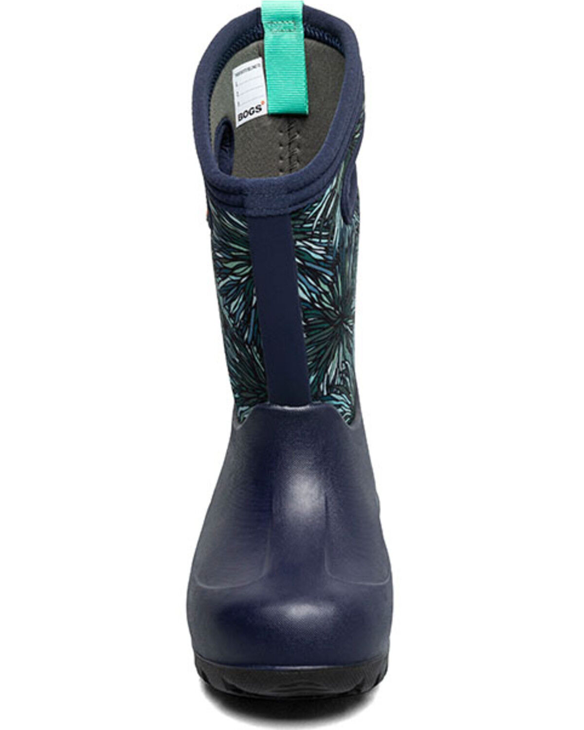 Bogs Girls' Neo Classic Firework Floral Print Waterproof Boots - Round Toe