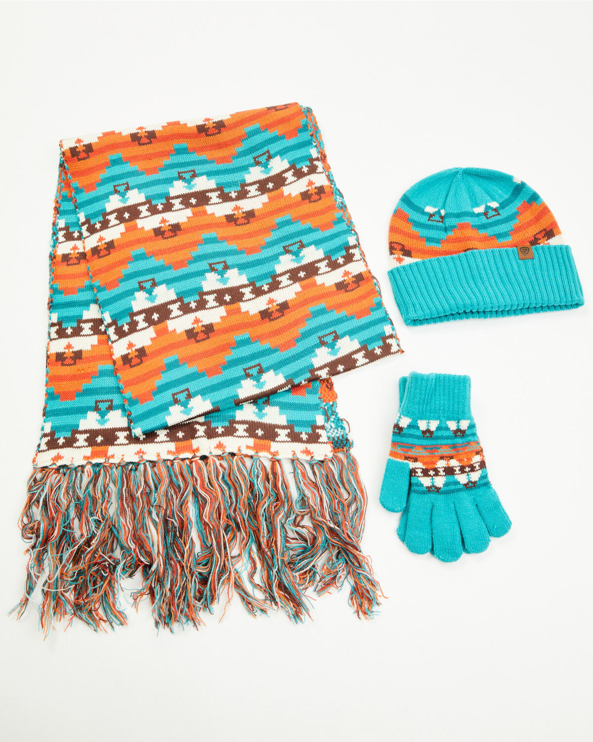 Panhandle Women's Southwestern Print Scarf Set - 3 Piece