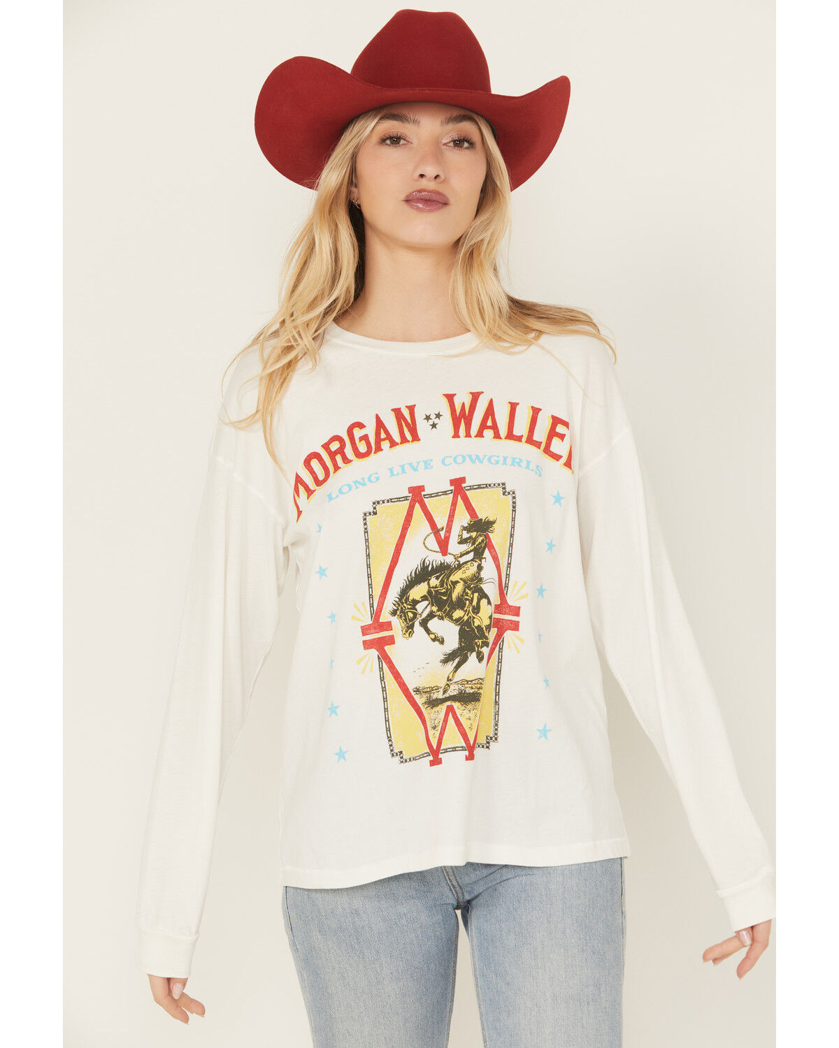 Day Dreamer Women's Morgan Wallen Long Live Cowgirls Long Sleeve Graphic Tee