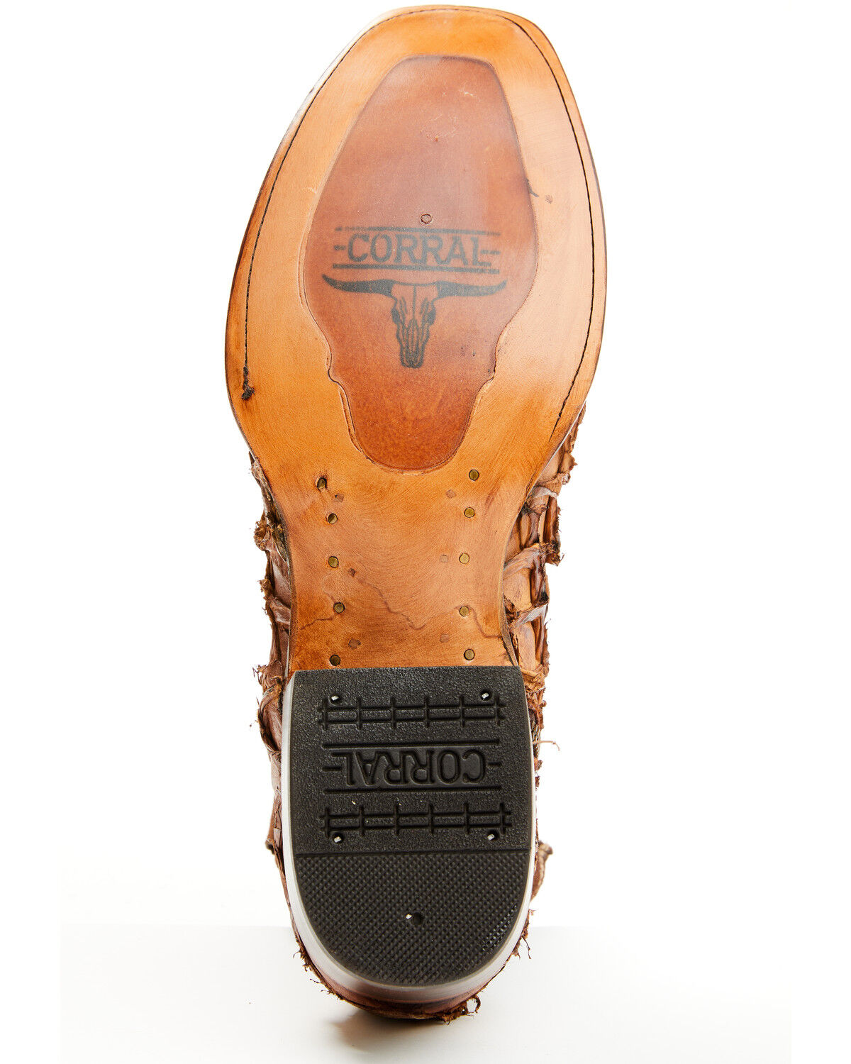 Corral Men's Exotic Pirarucu Western Ankle Boots - Snip Toe