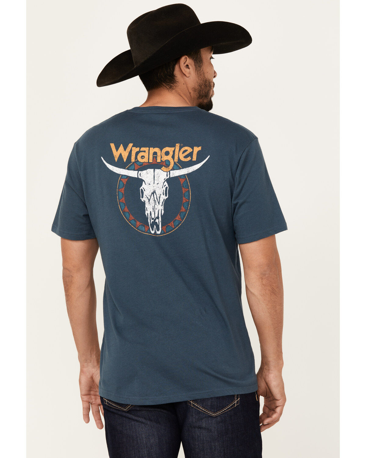 Wrangler Men's Boot Barn Exclusive Steer Head Logo Short Sleeve Graphic T-Shirt