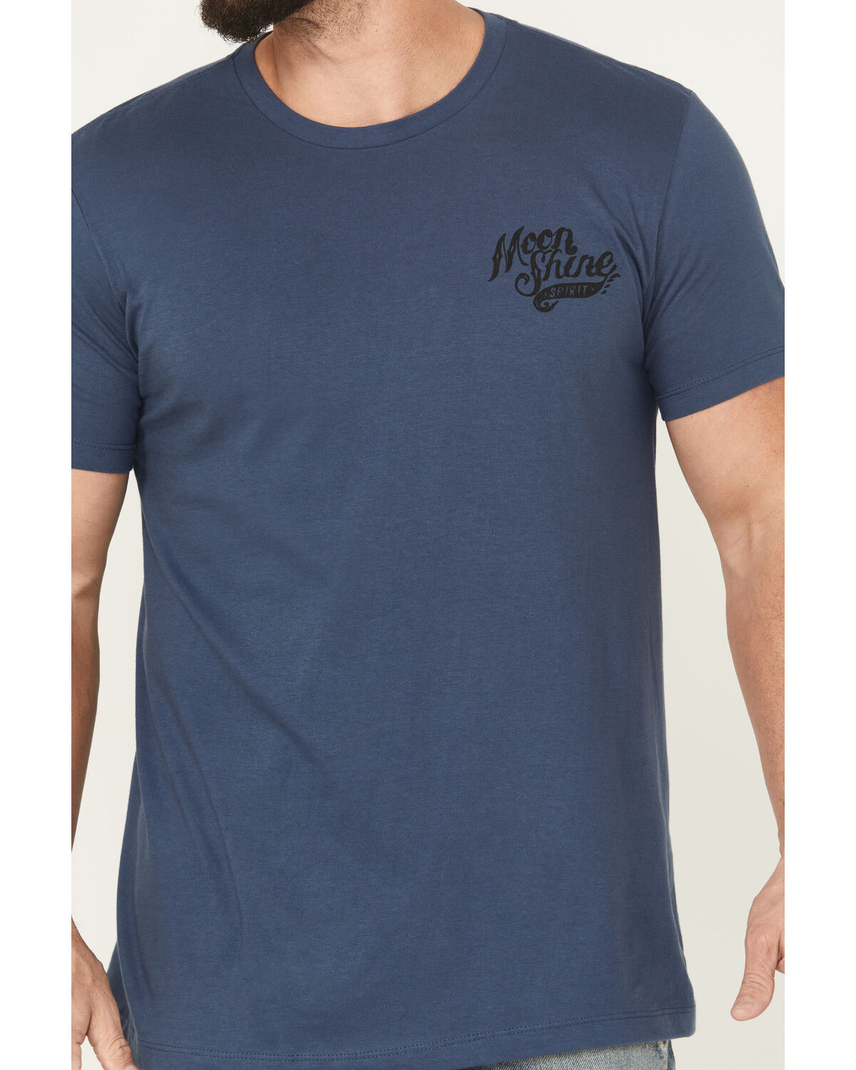 Moonshine Spirit Men's Heart Guitar Short Sleeve Graphic T-Shirt