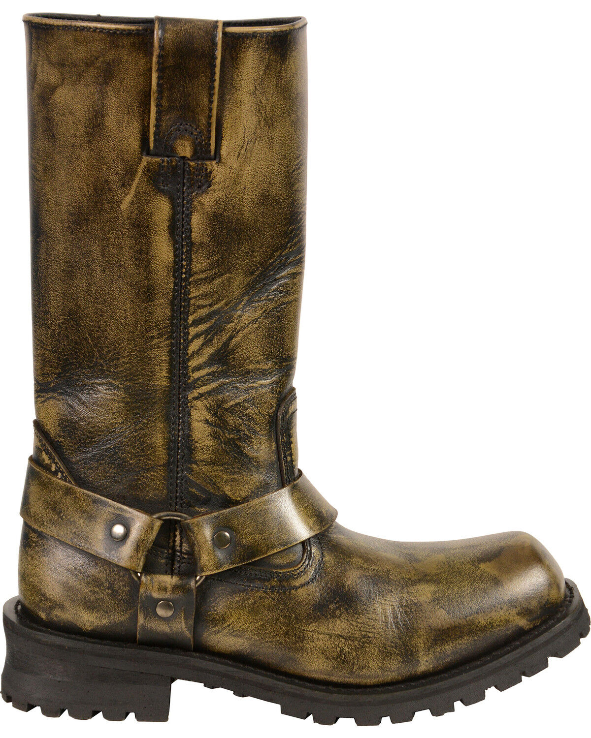 Milwaukee Leather Men's Waterproof 11" Harness Boots - Square Toe - Wide