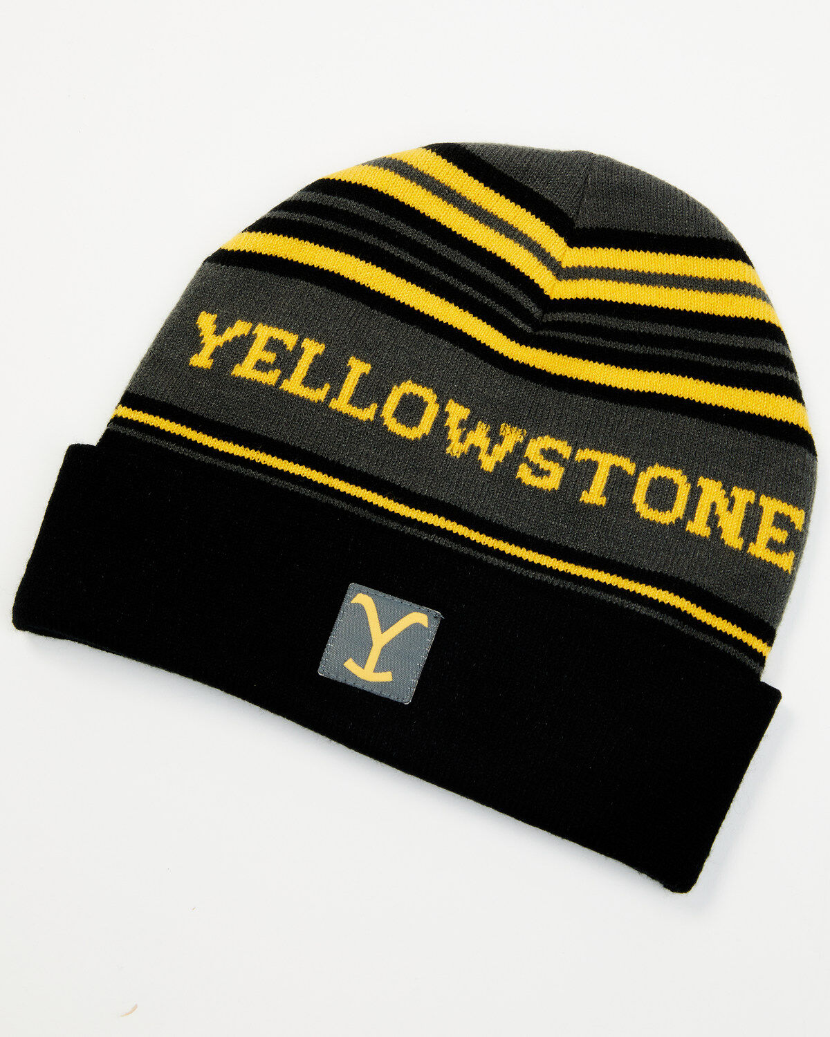 Paramount Network's Yellowstone Striped Print Dutton Ranch Patch Work Beanie