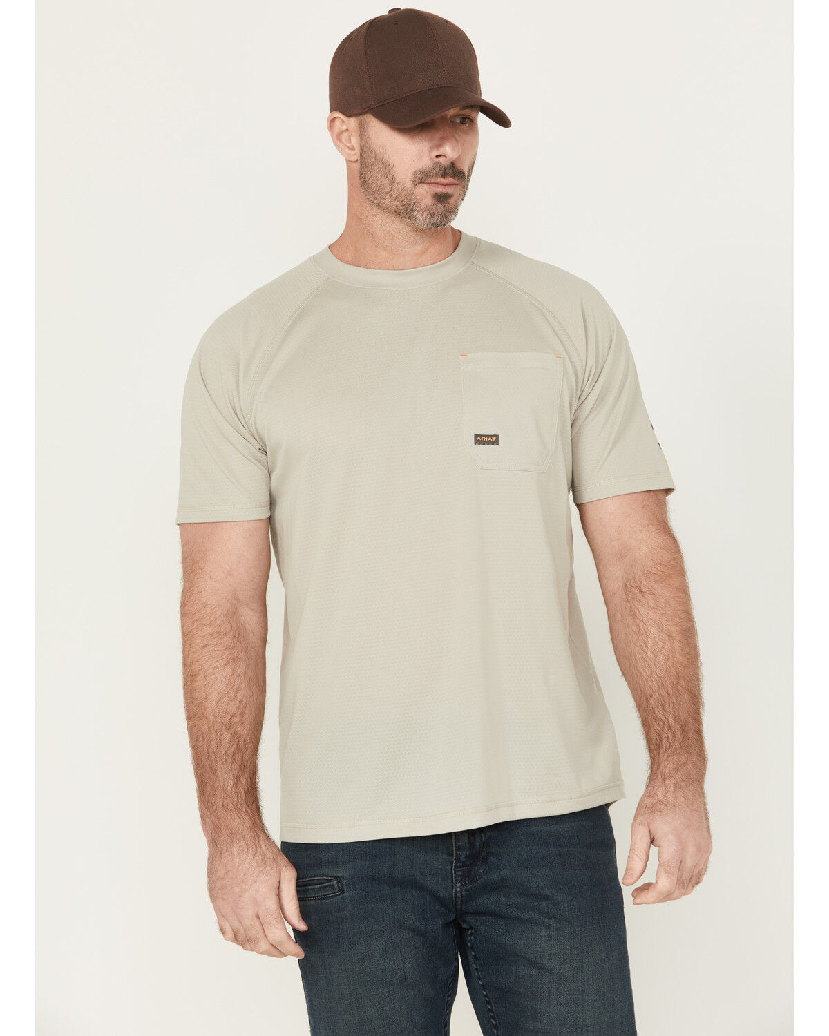 Ariat Men's Rebar Heat Fighter Short Sleeve Pocket Work Shirt - Big