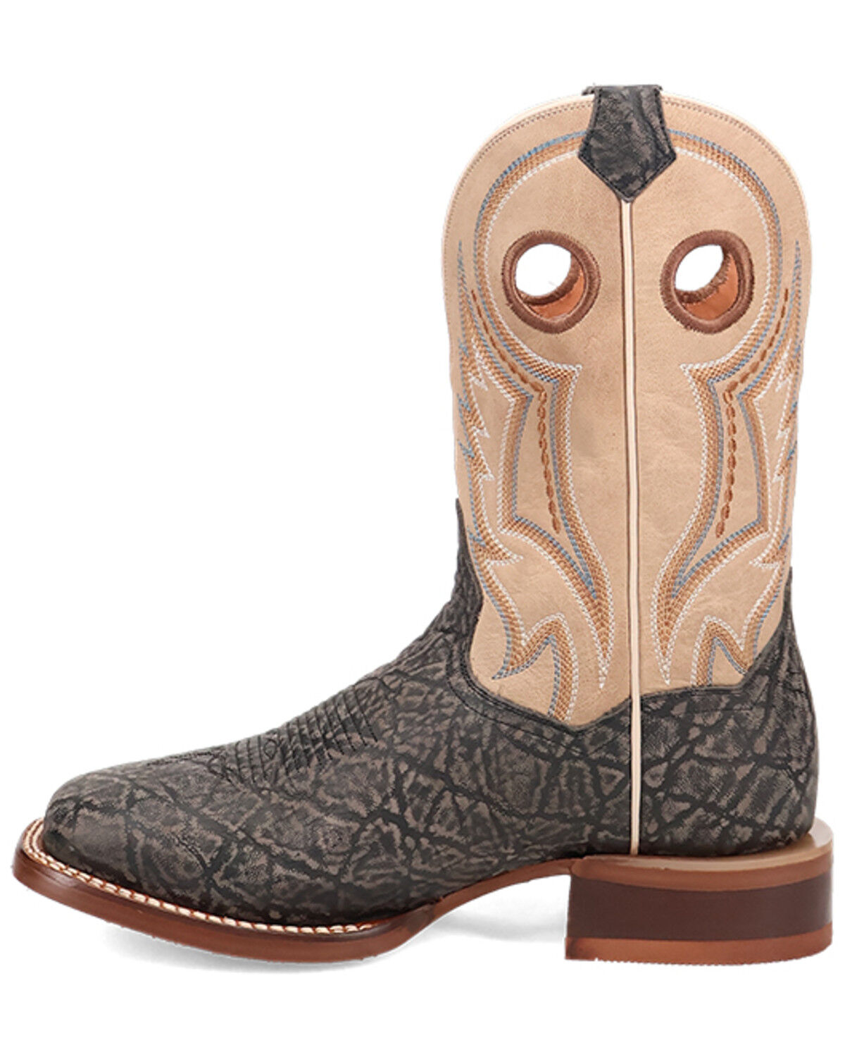 Dan Post Men's Elephant Print Western Boots - Broad Square Toe