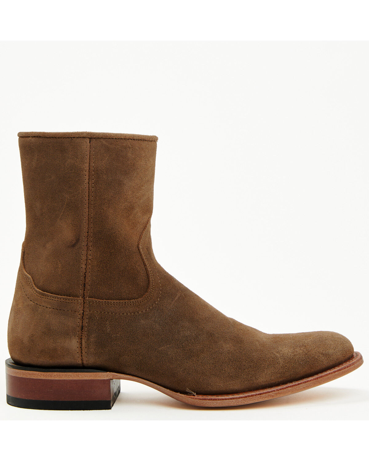 Moonshine Spirit Men's 8" Pancho Roughout Zipper Western Boots - Round Toe