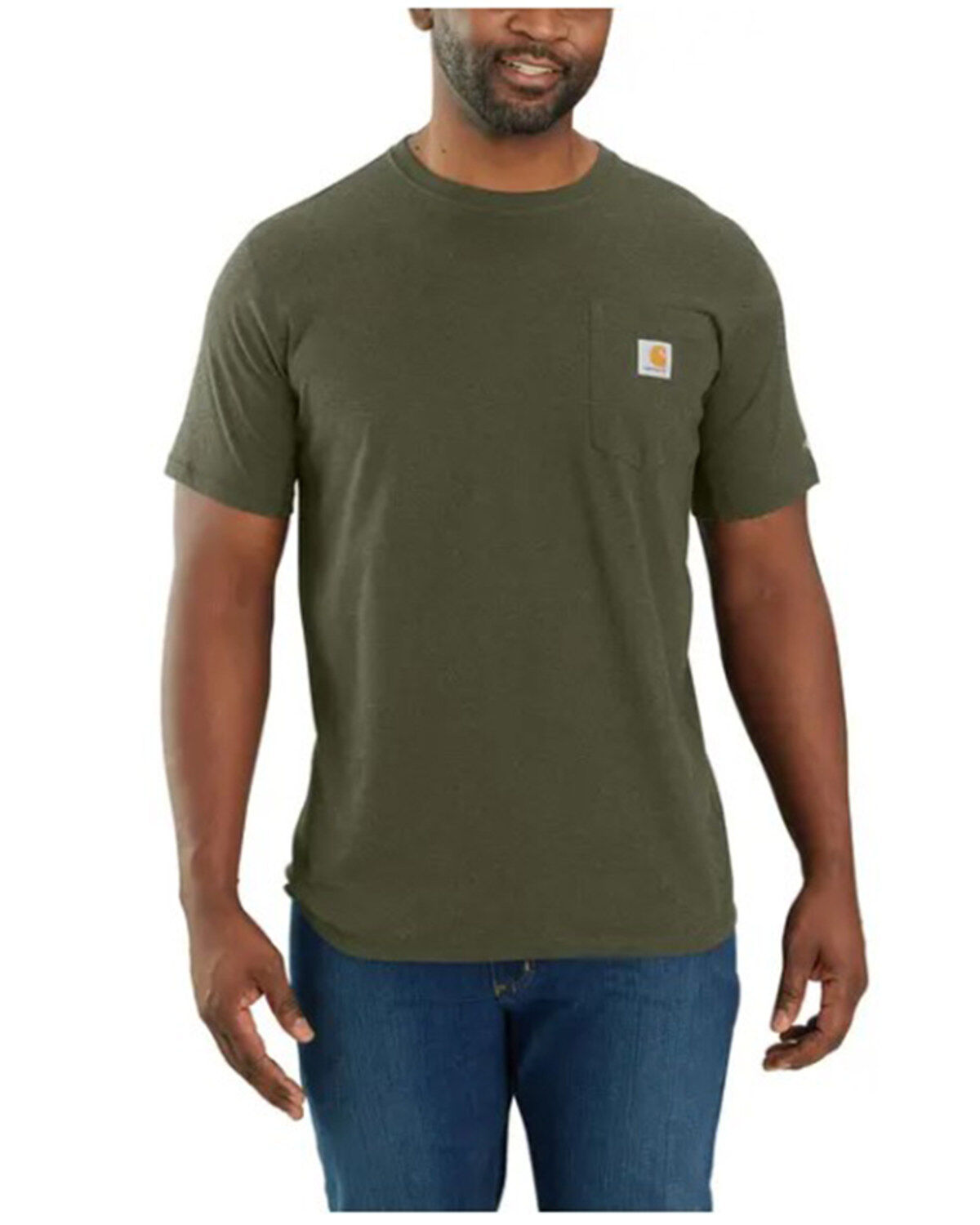 Carhartt Men's Force Relaxed Fit Midweight Short Sleeve Pocket T-Shirt - Big