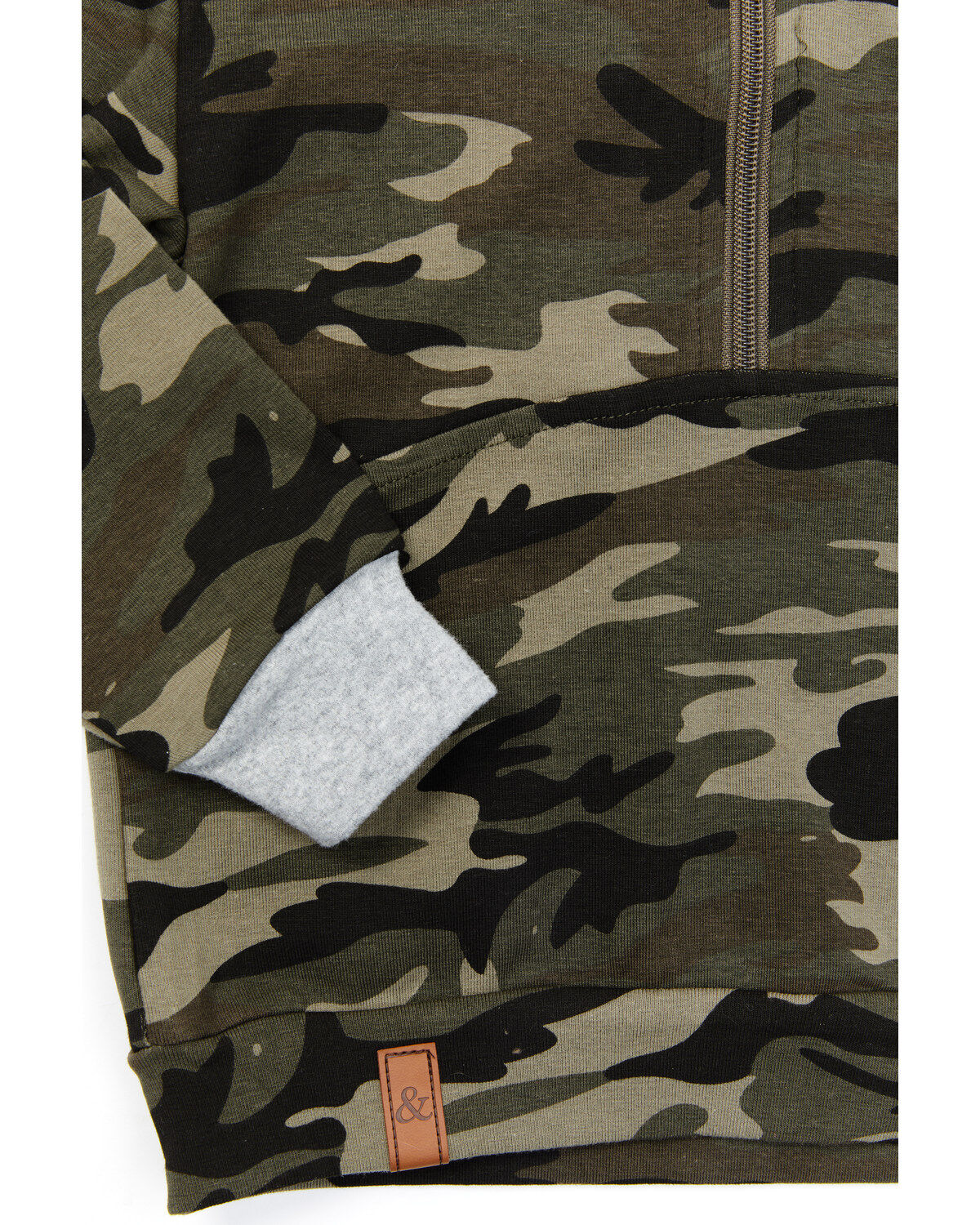 Ampersand Avenue Infant & Toddler Girls' Multi Camo Print 1/4 Zip Pullover