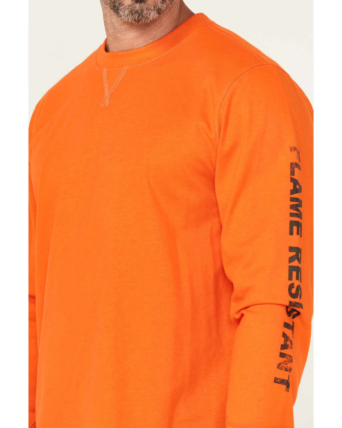 Hawx Men's FR Work American Long Sleeve Graphic Work T-Shirt