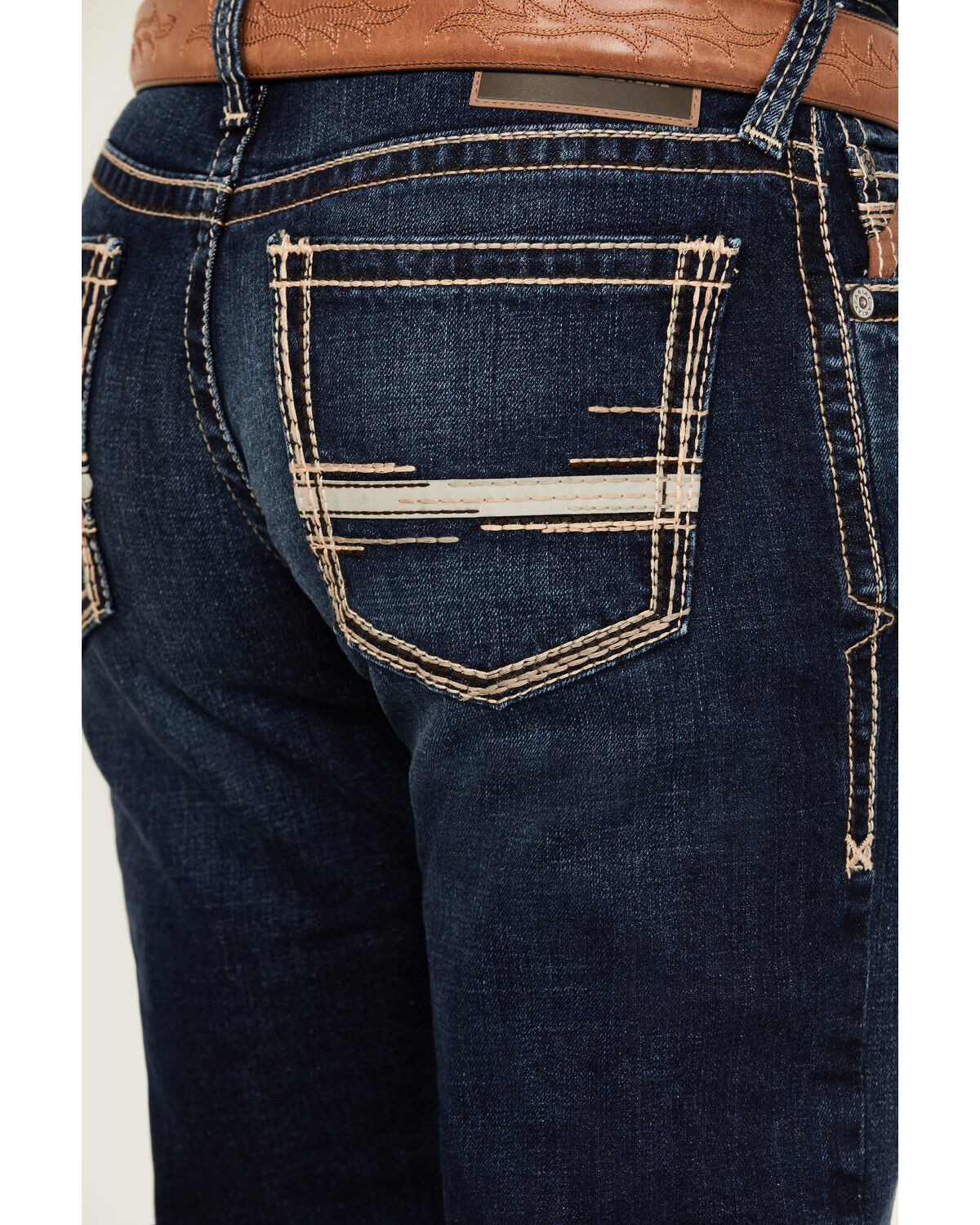 Ariat Men's M8 Pinedale Ranger Dark Wash Slim Stretch Jeans