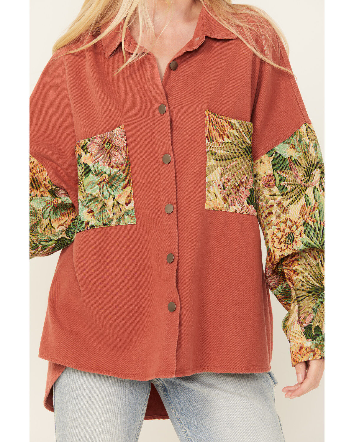 POL Women's Tapestry Shacket