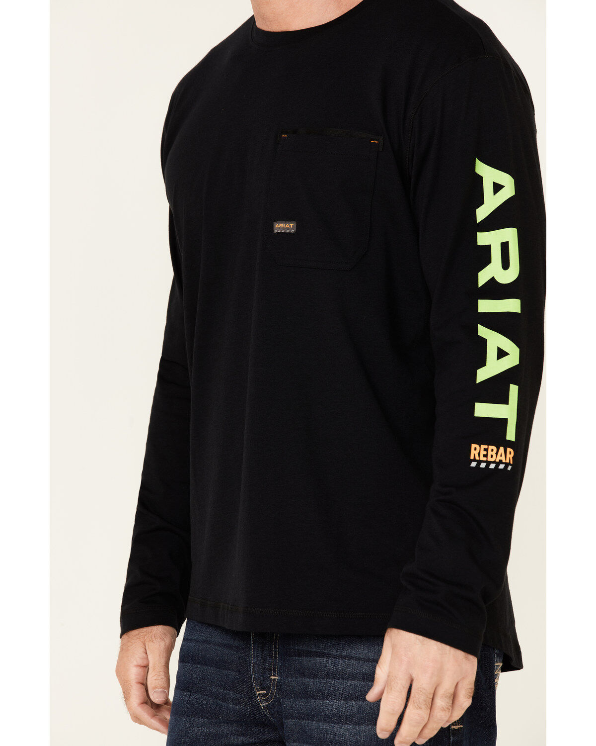 Ariat Men's Rebar Workman Logo Long Sleeve Work T-Shirt