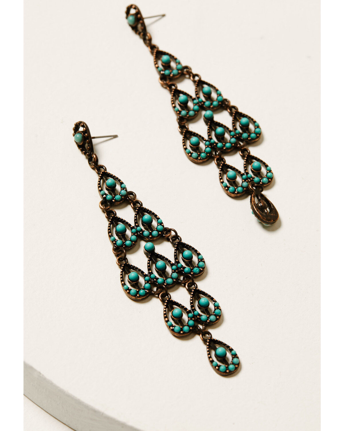 Shyanne Women's Mystic Skies Layered Chandelier Earrings