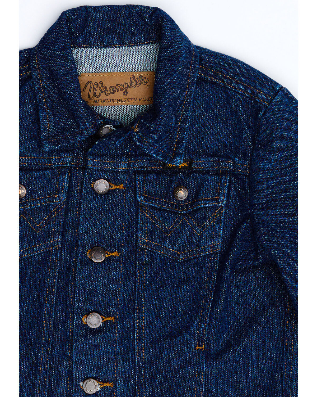 Wrangler Boys' Prewashed Heavyweight Broken Twill Denim Jacket