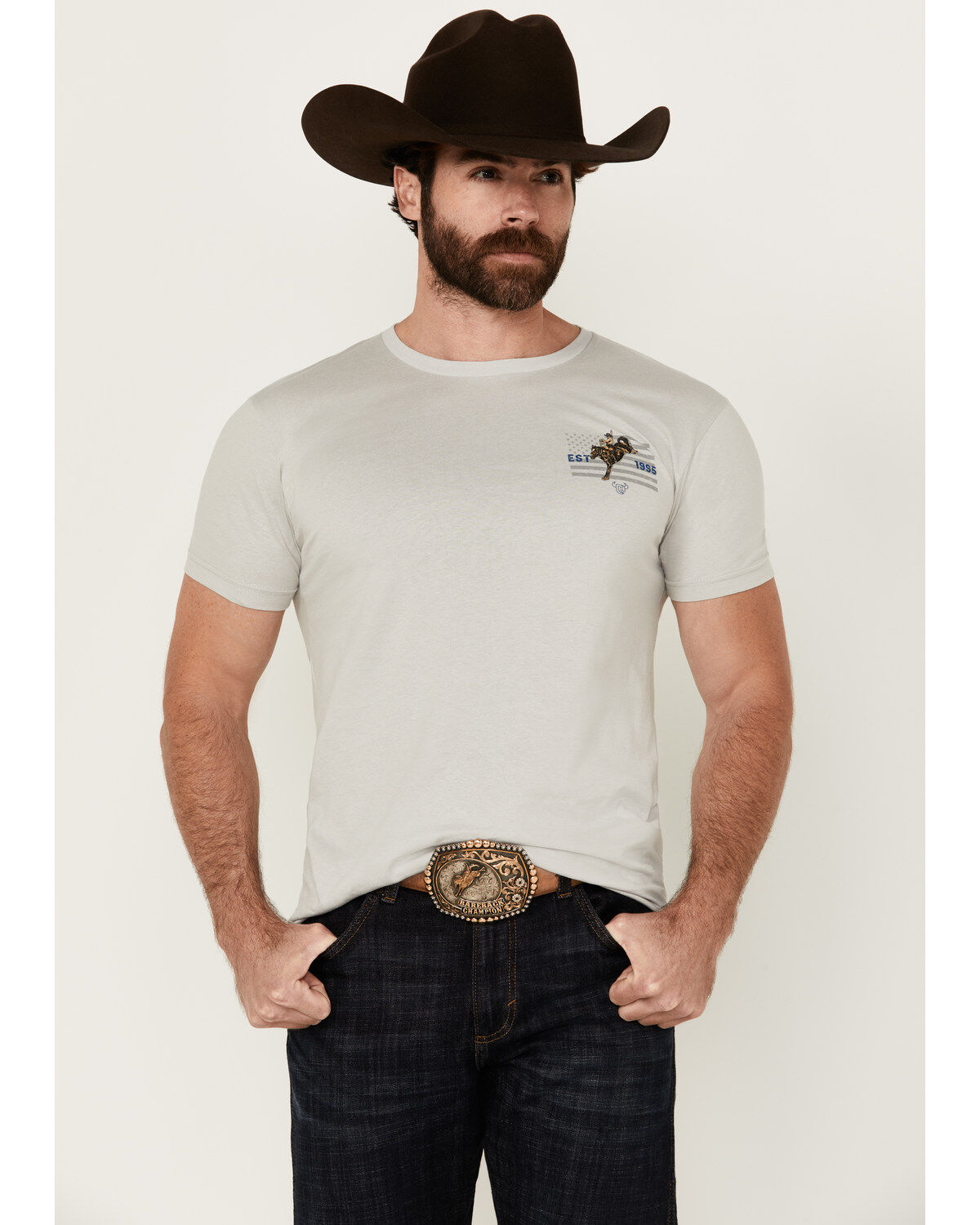 Cowboy Hardware Men's American Made Short Sleeve Graphic T-Shirt