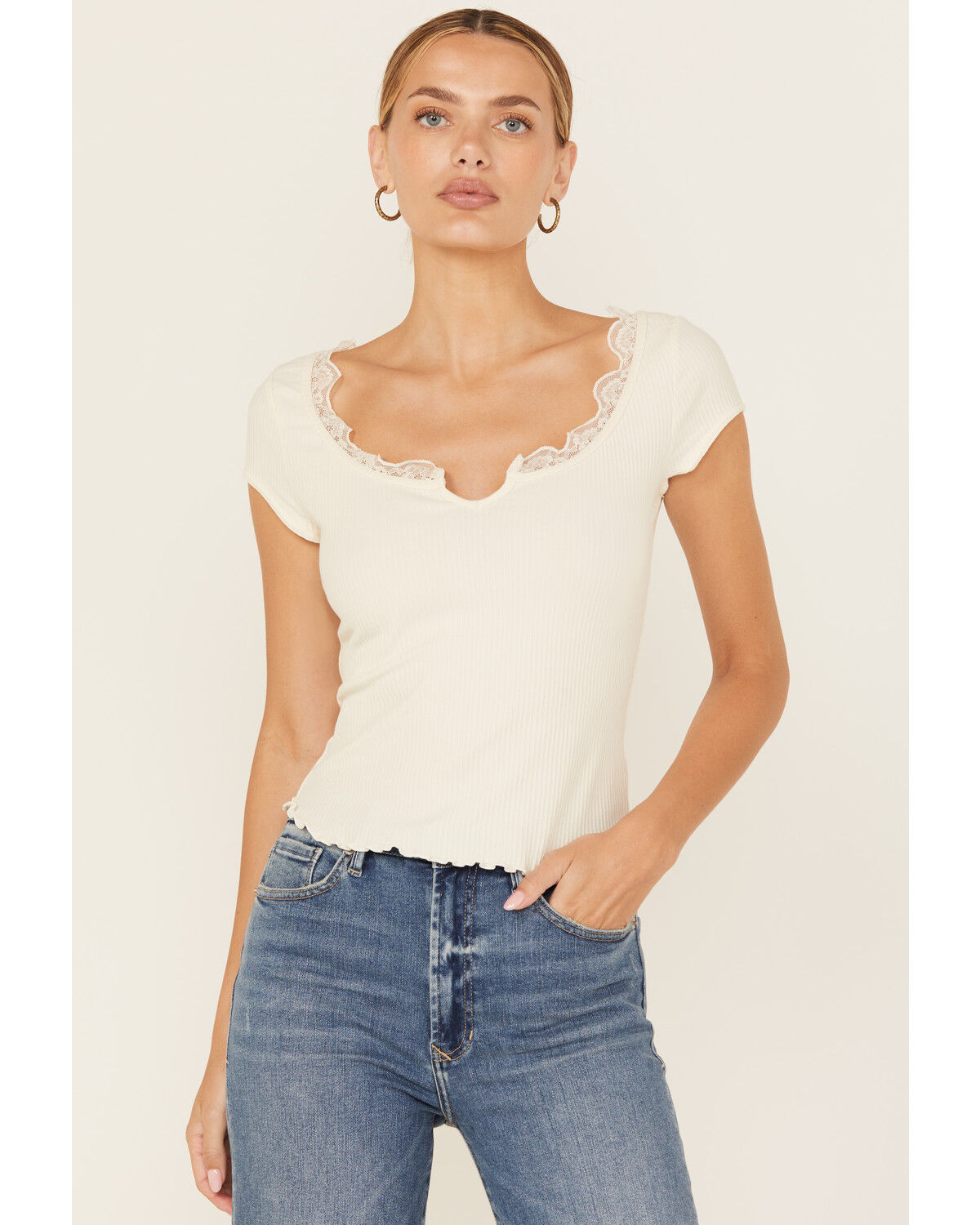 Free People Women's Classic Twist Short Sleeve Tee