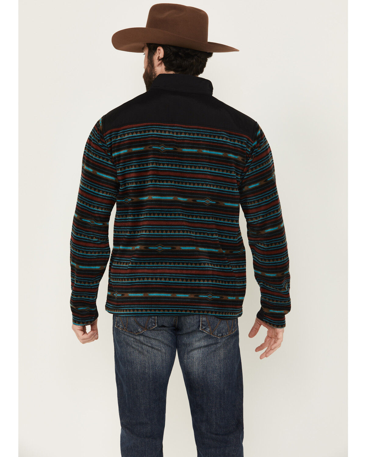 Ariat Men's Basis 2.0 Southwestern Striped 1/4 Zip Pullover