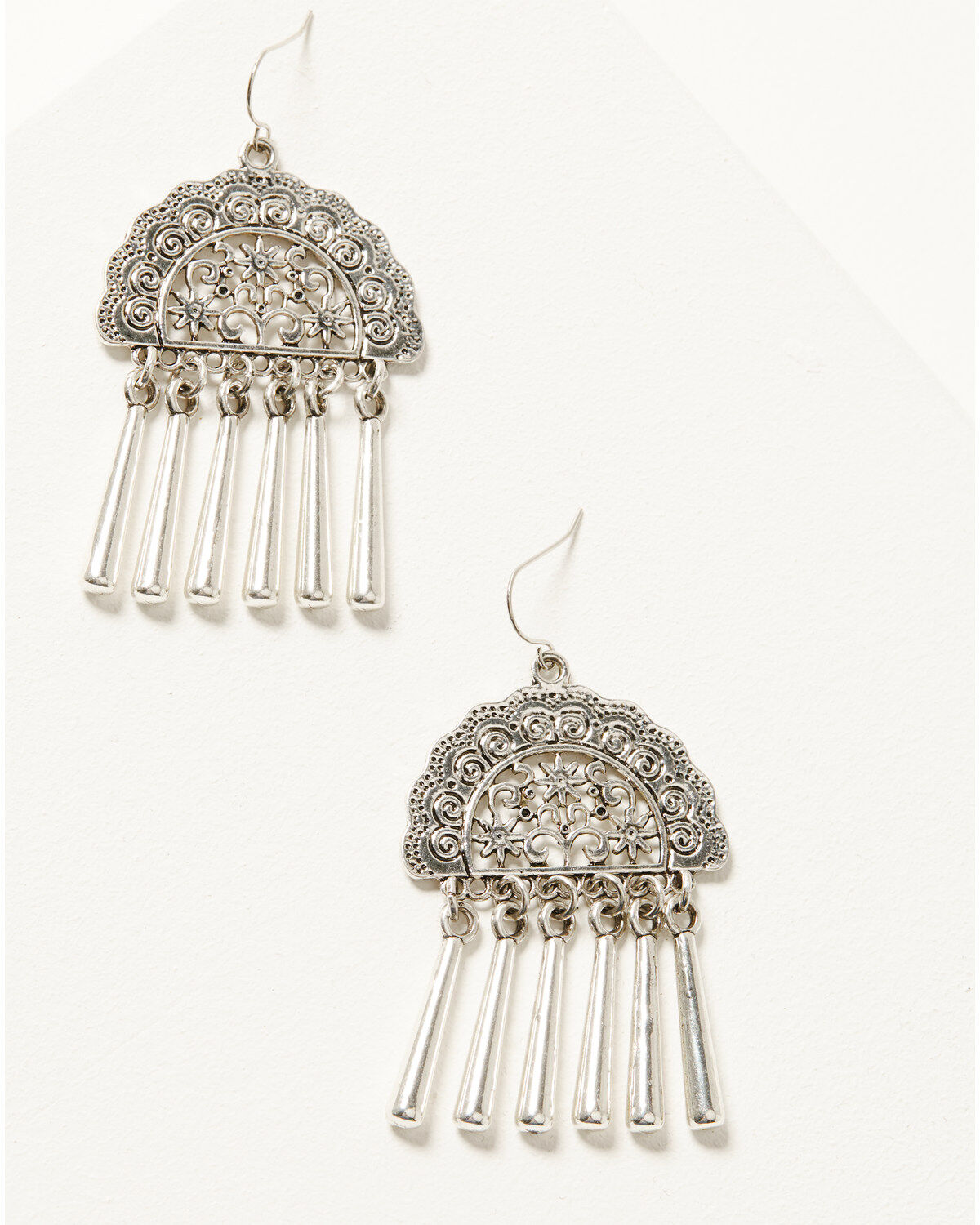 Shyanne Women's Scalloped Fan Drop Earrings
