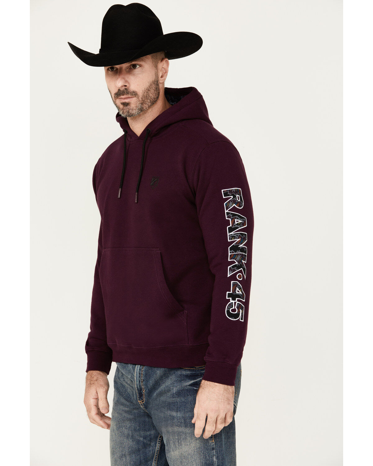 RANK 45® Men's Logo Hooded Sweatshirt