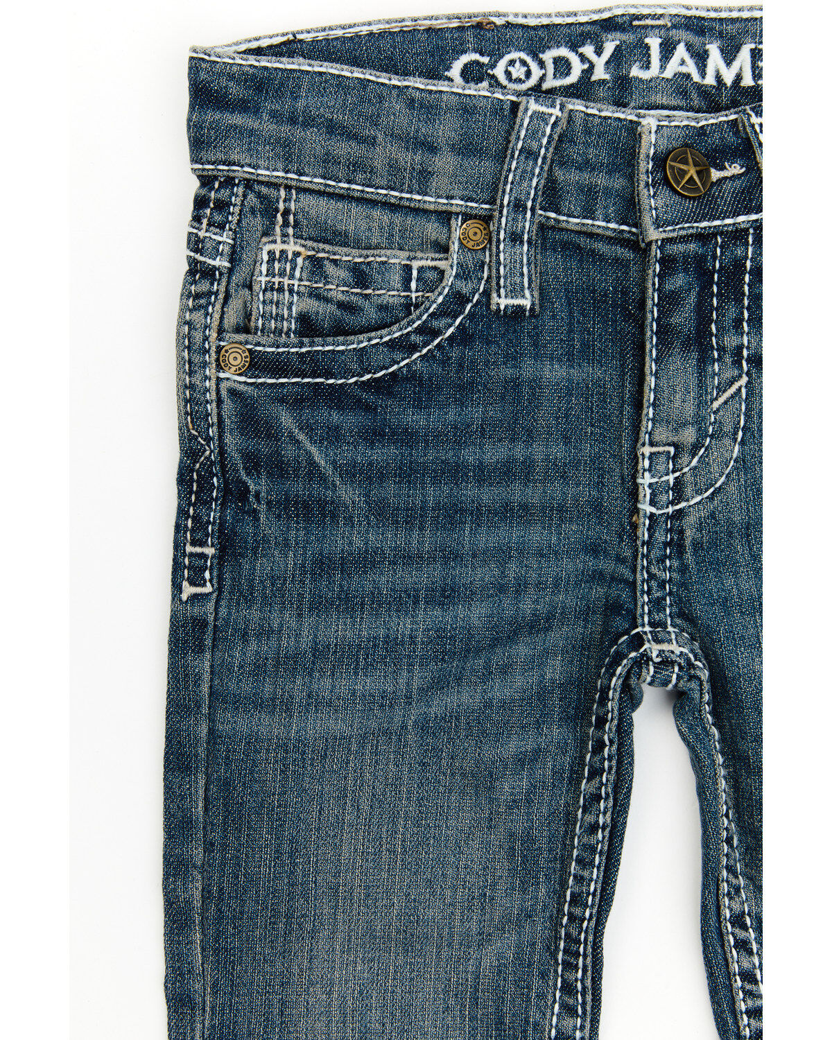 Cody James Toddler Boys' Stone Cold Wash Slim Boot Stretch Jeans - Infant & Toddler