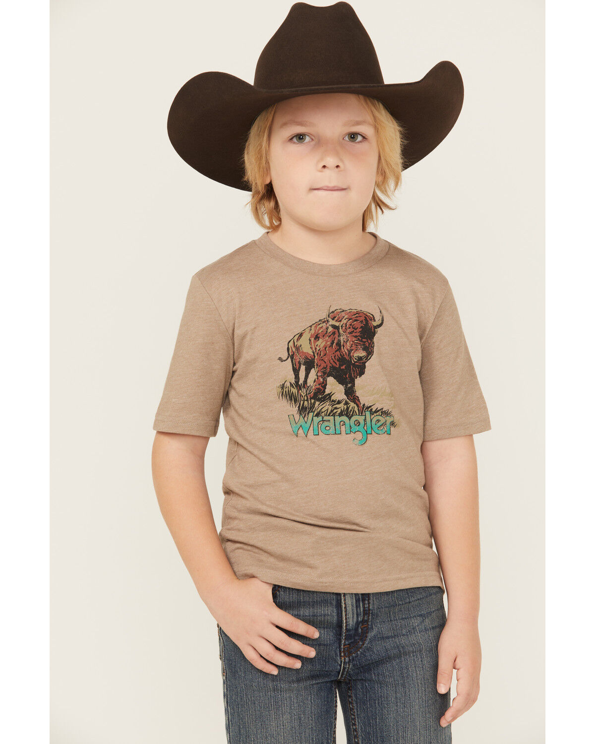 Wrangler Boys' Buffalo Short Sleeve Graphic T-Shirt