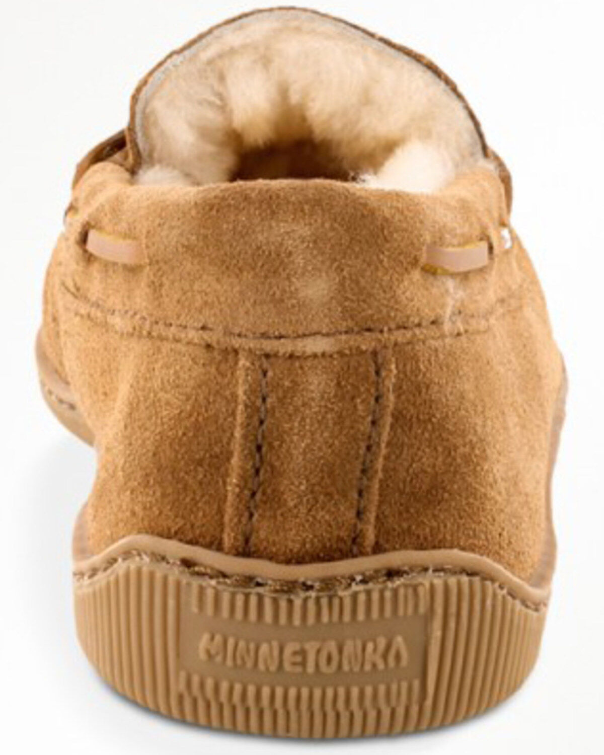 Minnetonka Men's Sheepskin Hardsole Moccasins