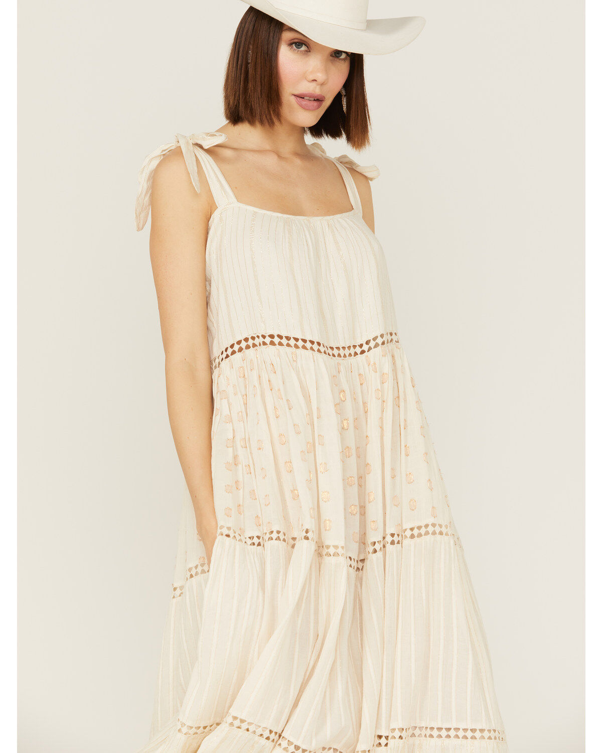 Z&L Women's Amber Sky Sleeveless Midi Dress