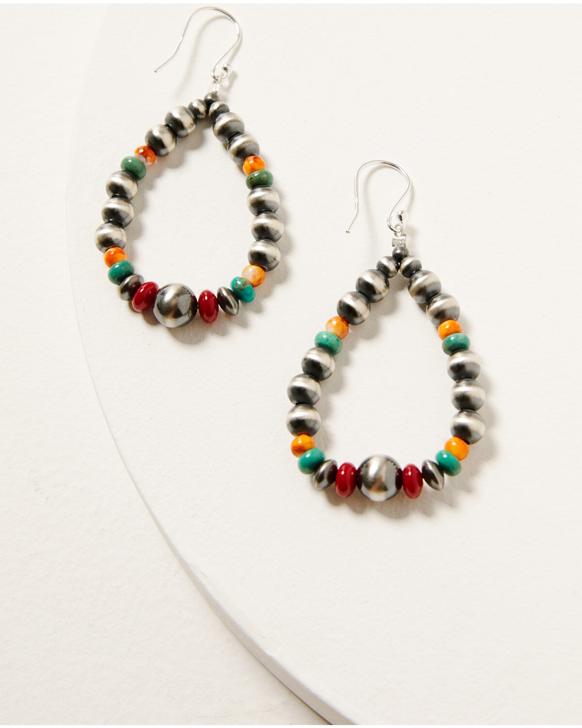 Paige Wallace Women's Navajo Pearl Loop Earring