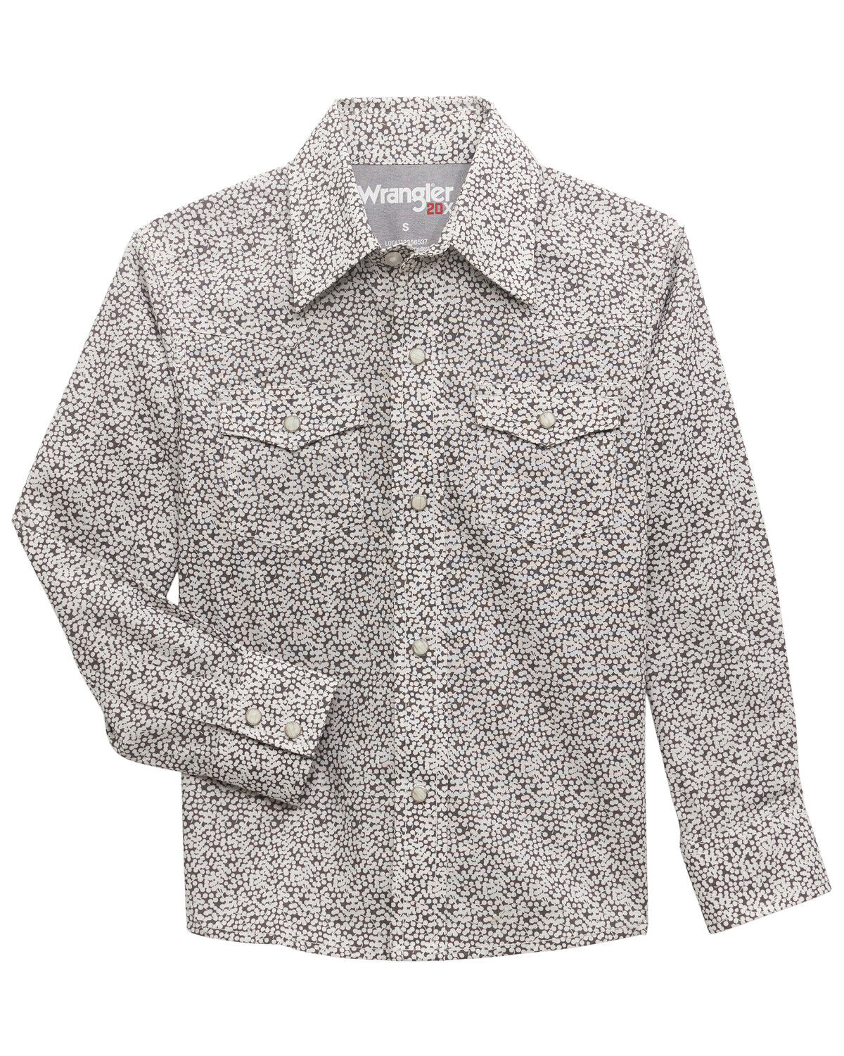 Wrangler 20X Boys' Geo Print Long Sleeve Snap Western Shirt