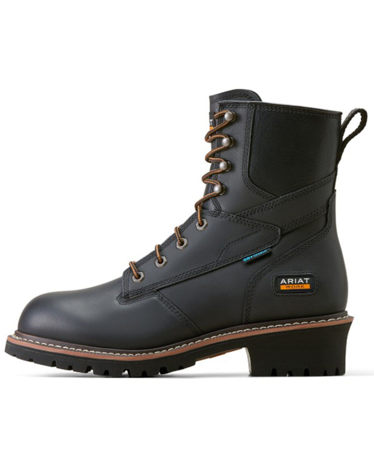 Ariat Men's 8" Logger Shock Shield Waterproof Work Boots - Soft Toe