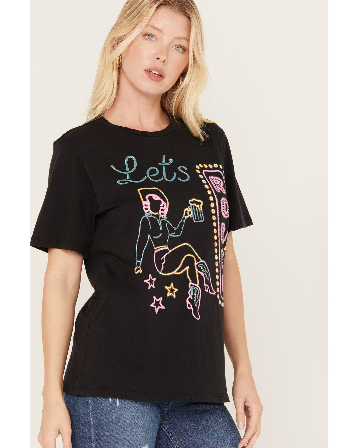 Idyllwind Women's Quail Let's Rodeo Short Sleeve Graphic Tee