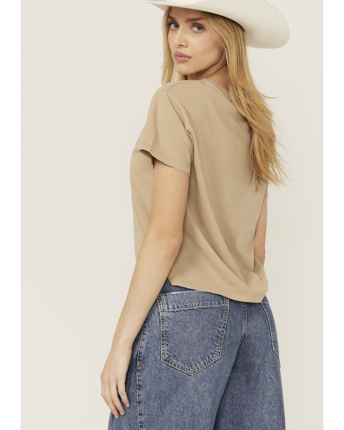 White Crow Women's Wild Rose Rhinestone Short Sleeve Graphic Tee