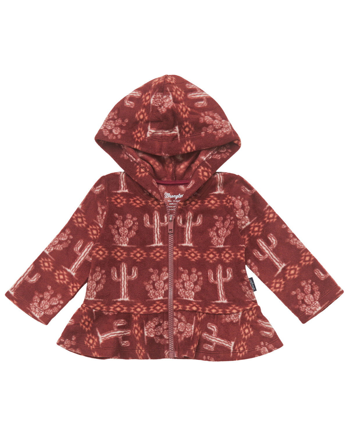 Wrangler Infant Girls' Cacti Print Sherpa Jacket