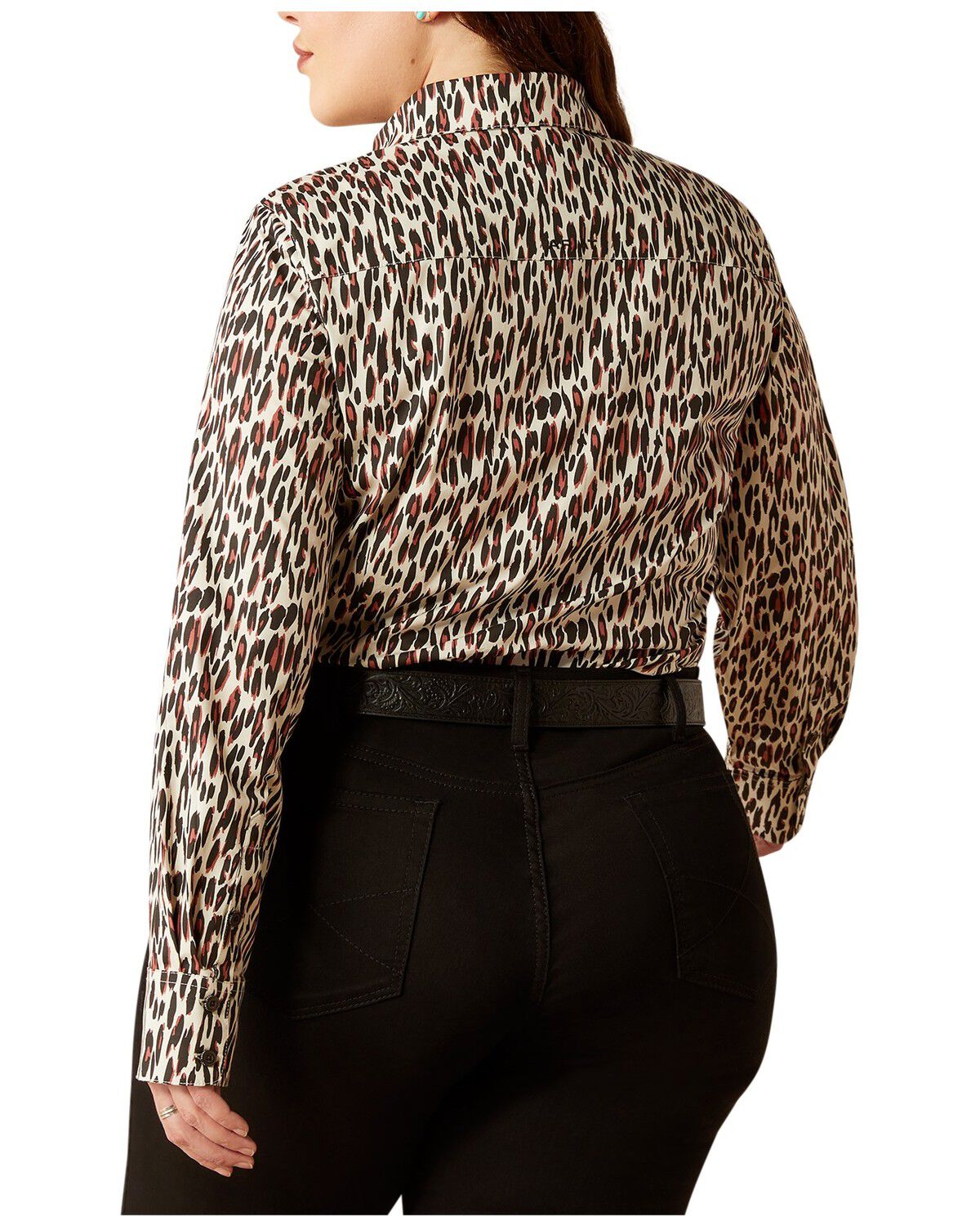 Ariat Women's Printed Team Kirby Long Sleeve Button-Down Western Shirt - Plus