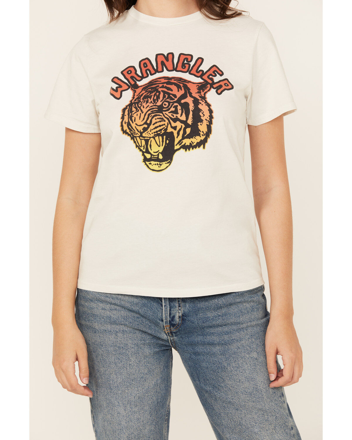 Wrangler Women's Tiger Short Sleeve Graphic Tee