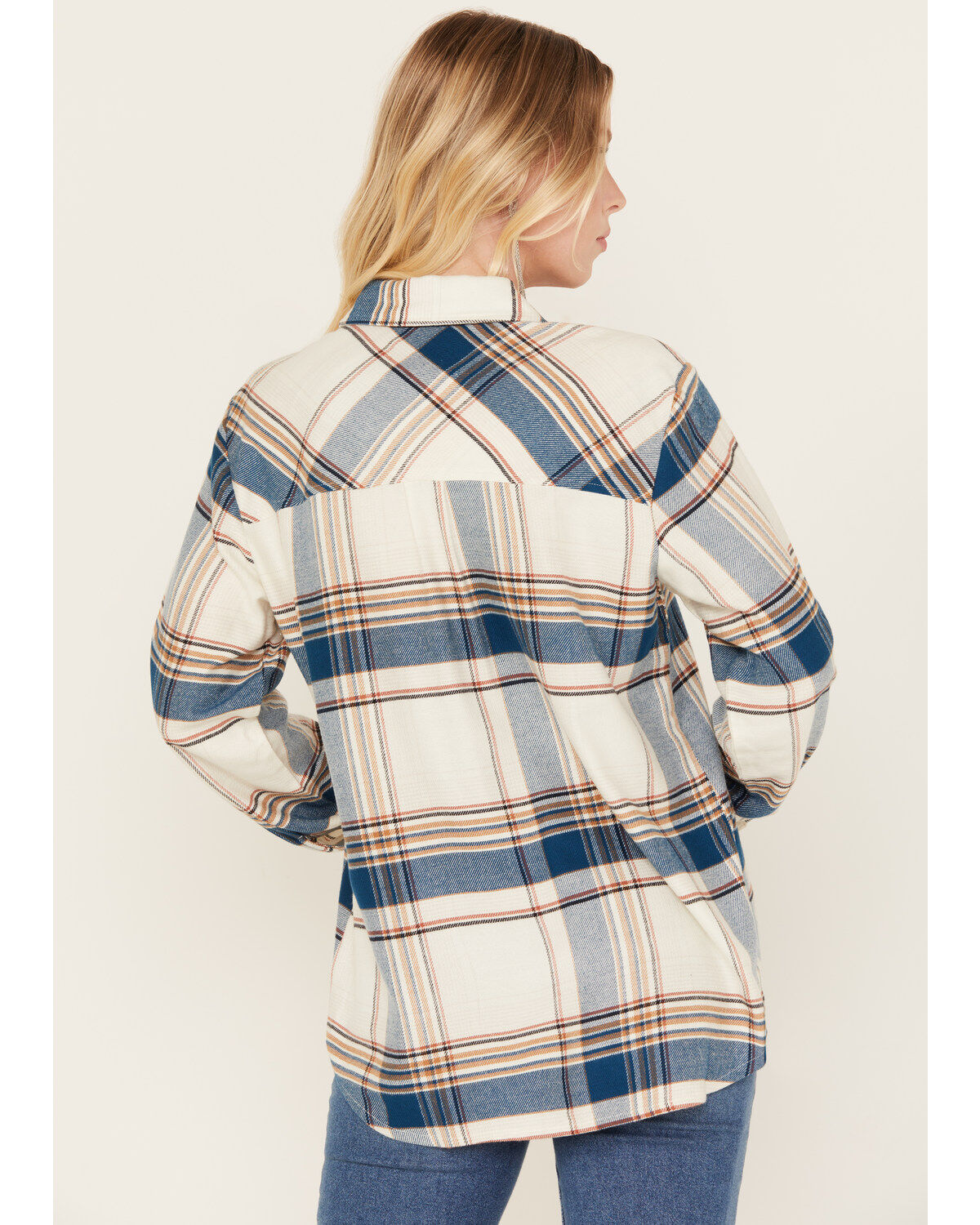 Idyllwind Women's Catherine Lightweight Long Sleeve Pearl Snap Flannel Boyfriend Shirt