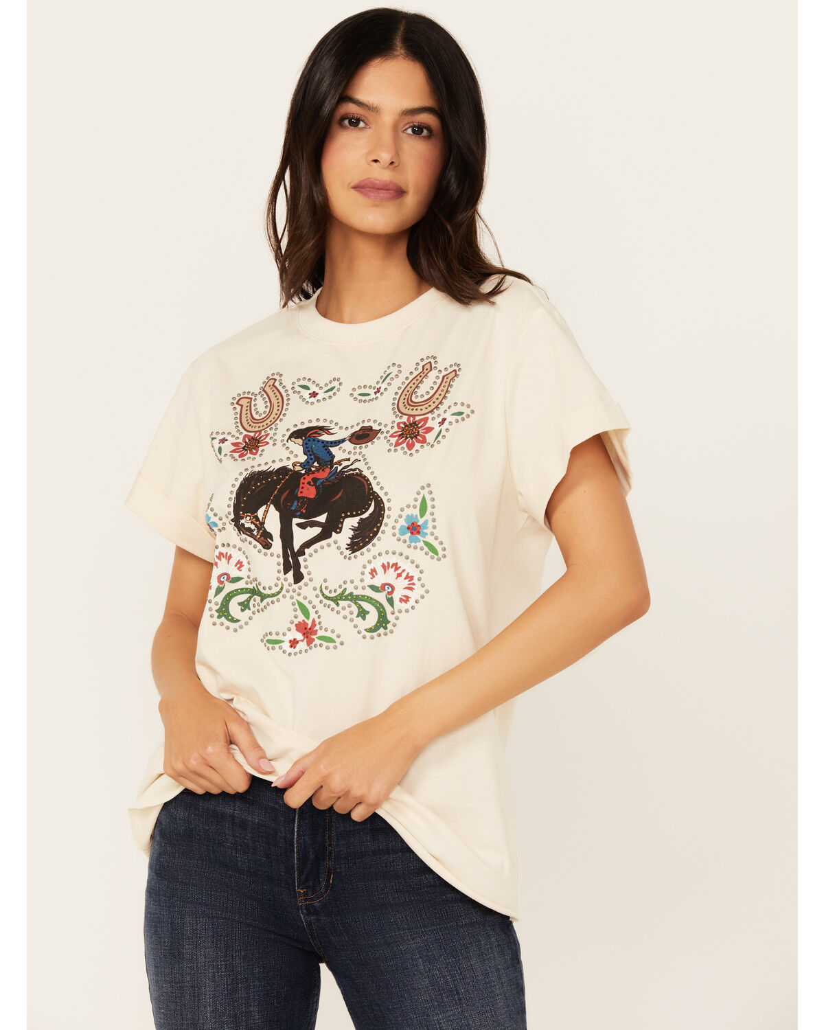 Idyllwind Women's Rowena Embellished Short Sleeve Graphic Tee