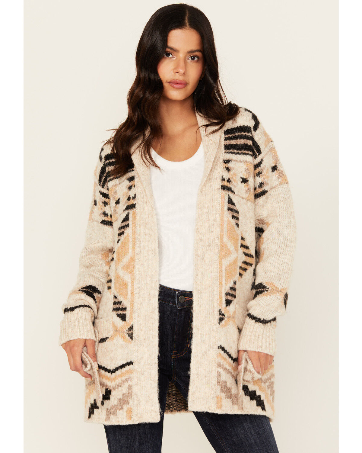 Idyllwind Women's Nora Southwestern Print Belted Sweater