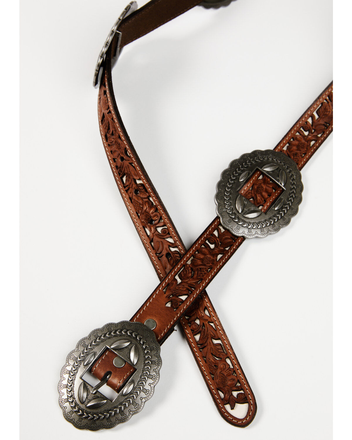 Shyanne Women's Concho Cutout Underlay Belt