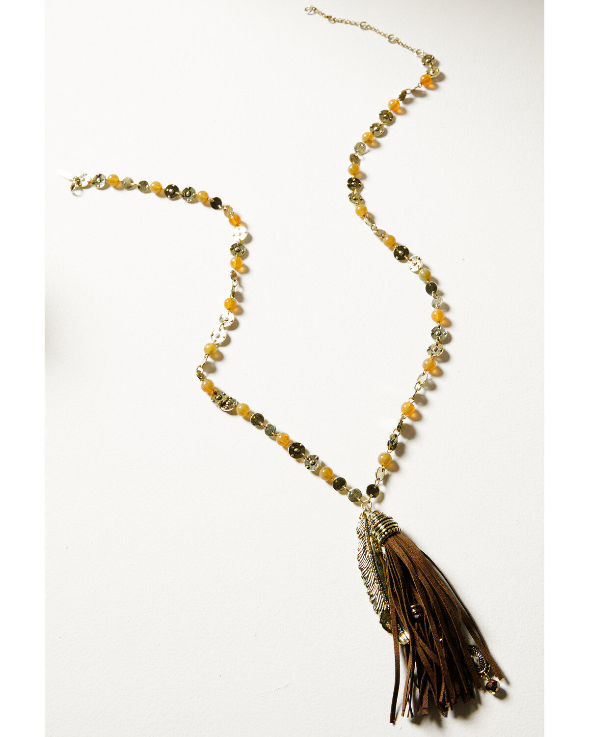Shyanne Women's Soleil Feather Pendant Necklace