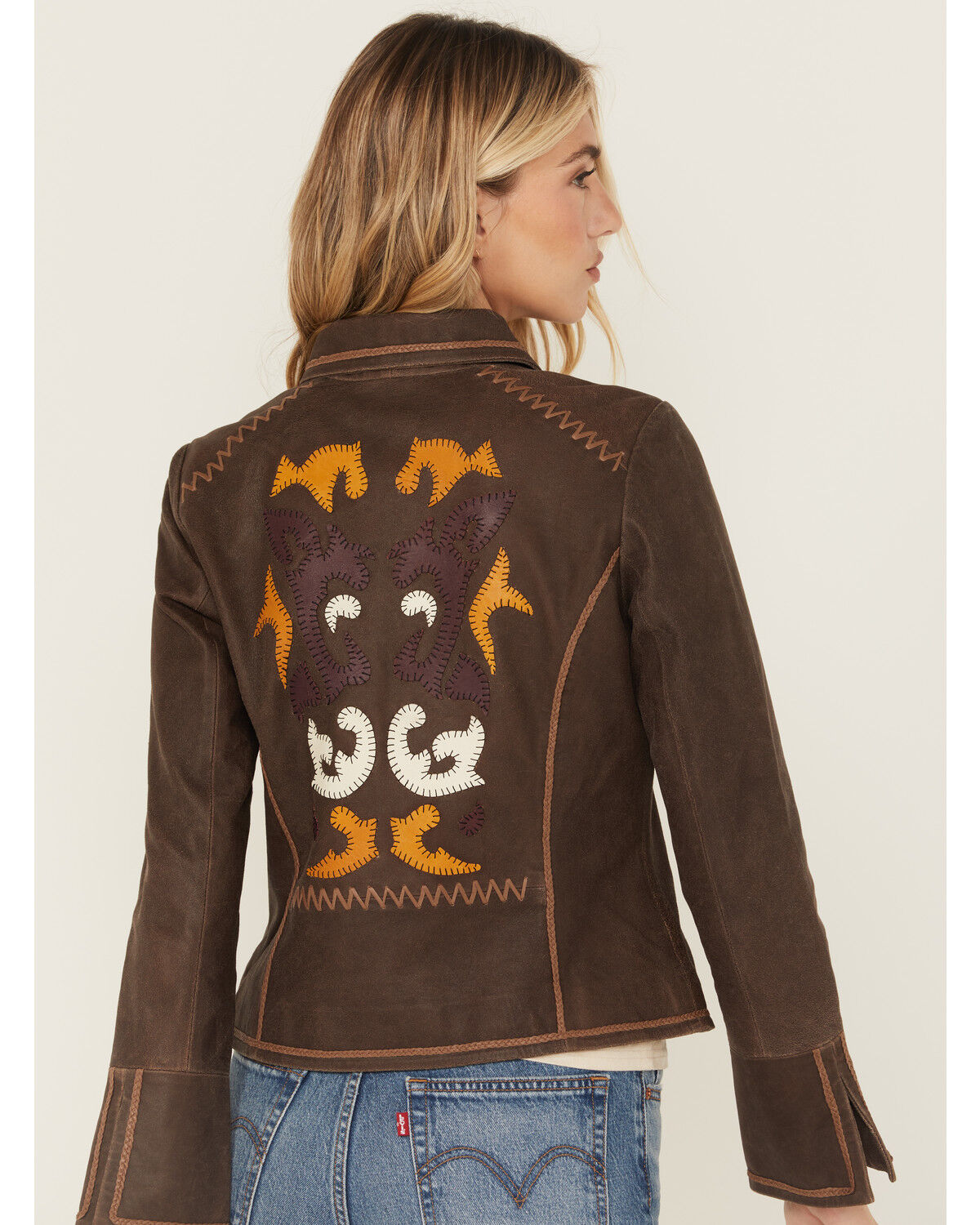 Shyanne Women's Washed Suede Leather Jacket