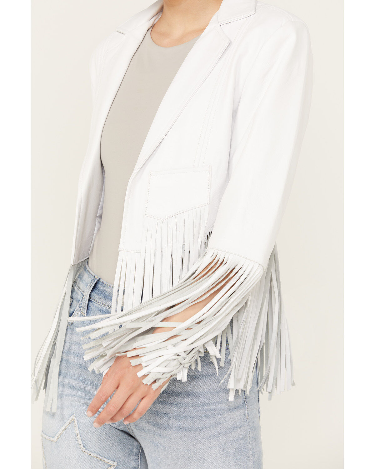 Cripple Creek Women's Cropped Fringe Jacket
