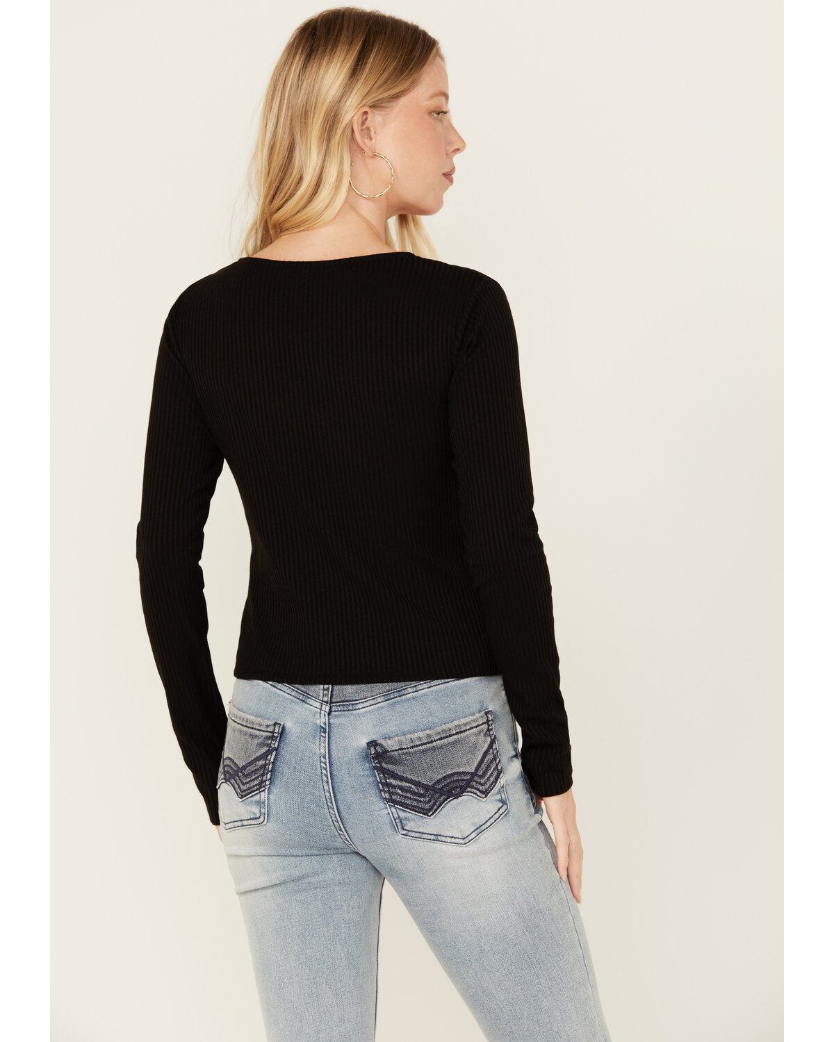 Miss Me Women's Boot Barn Exclusive Solid Long Sleeve Knit Top