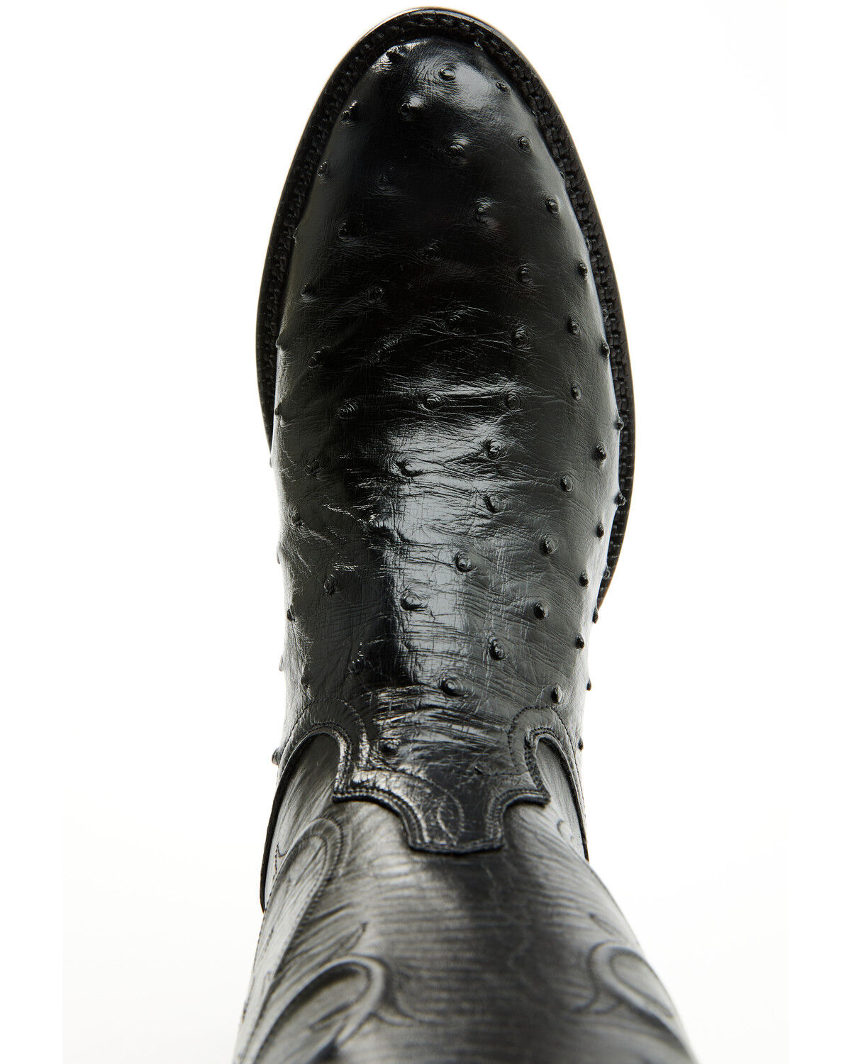 Tony Lama Men's Exotic Full Quill Ostrich Western Boots - Round Toe