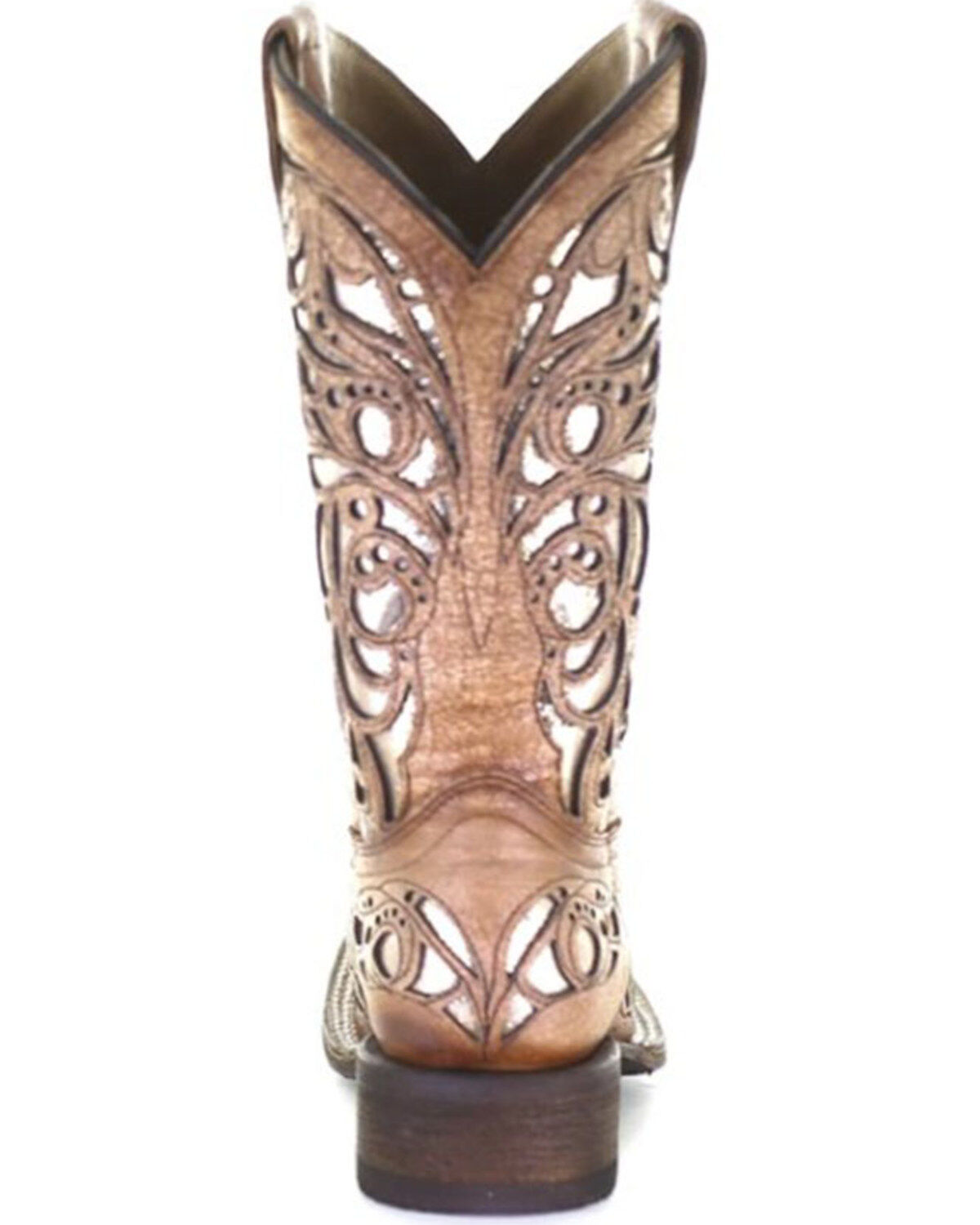Corral Girls' Shiny Inlay Western Boots - Square Toe