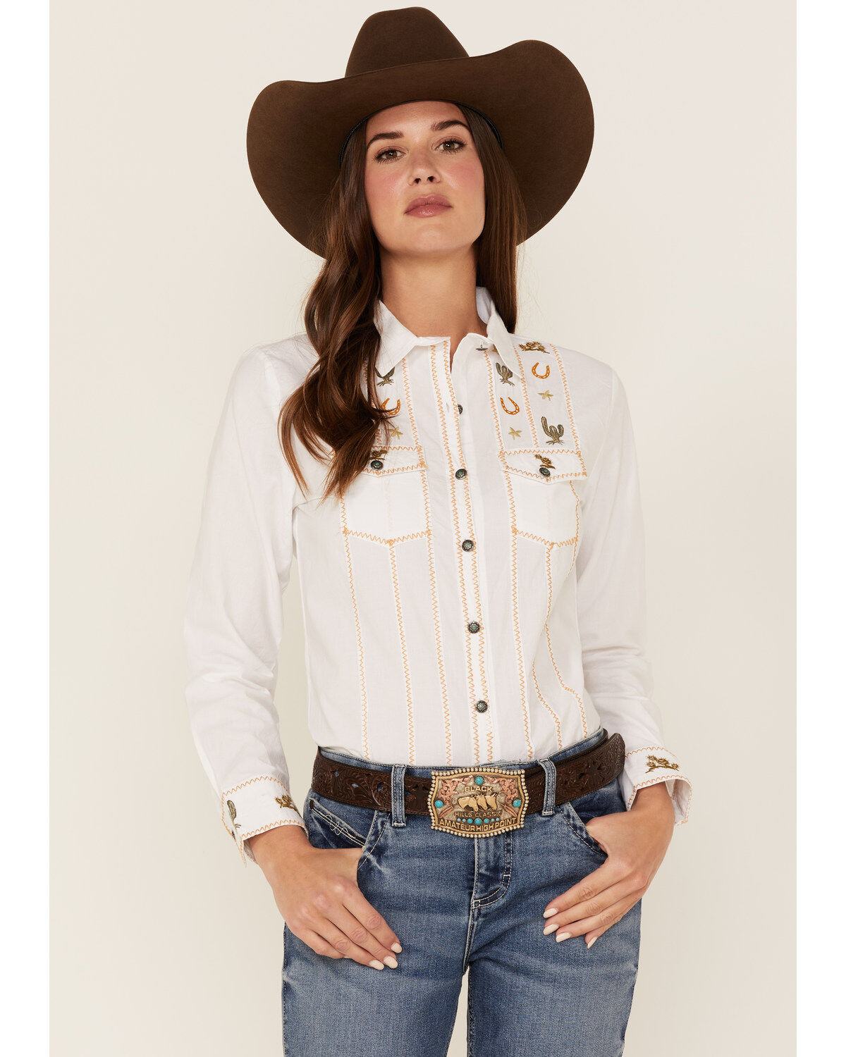 Tasha Polizzi Women's Jackson Embroidered Western Shirt