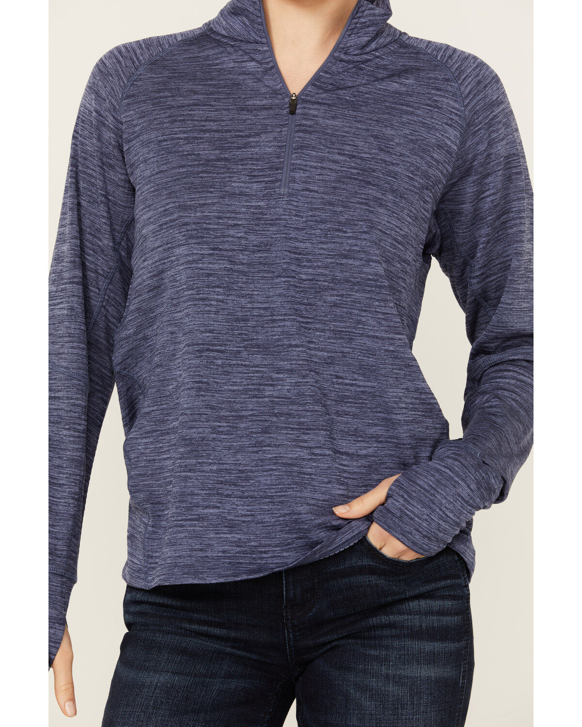 Ariat Women's Rebar Gridwork Baselayer 1/4 Zip T-Shirt